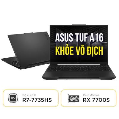 Laptop Asus TUF Gaming A16 Advantage Edition FA617 90NR0EZ2-M003B0 | AMD Ryzen 7-7735HS | 16GB | Radeon™ RX 7700S | 16 Inch WUXGA 165Hz 100%sRGB